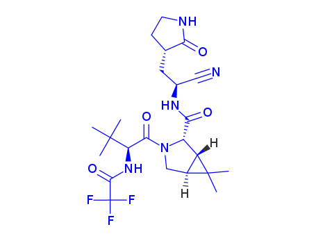 (1R,2S,5S)-N-((S)-1-cyano-2-((S)-2-oxopyrrolidin-3-yl)ethyl)-3-((S)-3,3-dimethyl-2-(2,2,2-trifluoroacetamido)butanoyl)-6,6-dimethyl-3-azabicyclo[3.1.0]hexane-2-carboxamide